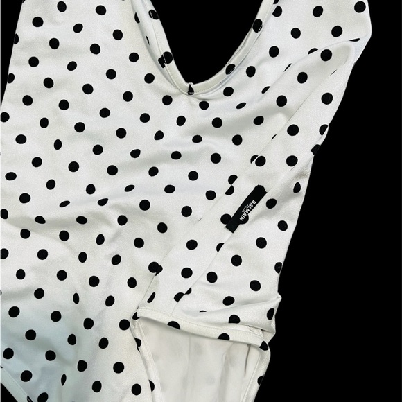 BALMAIN***White Polka Dot One-piece***US 4***$1180 - Picture 2 of 3